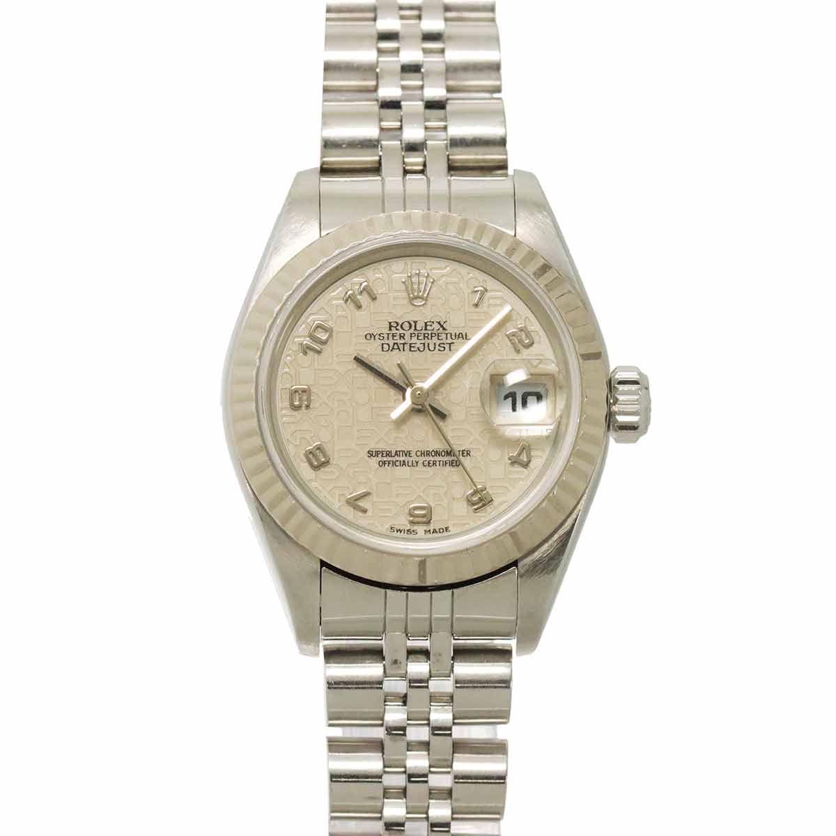 Datejust 79174 Serial F 750 WG White Dial Ladies Watch