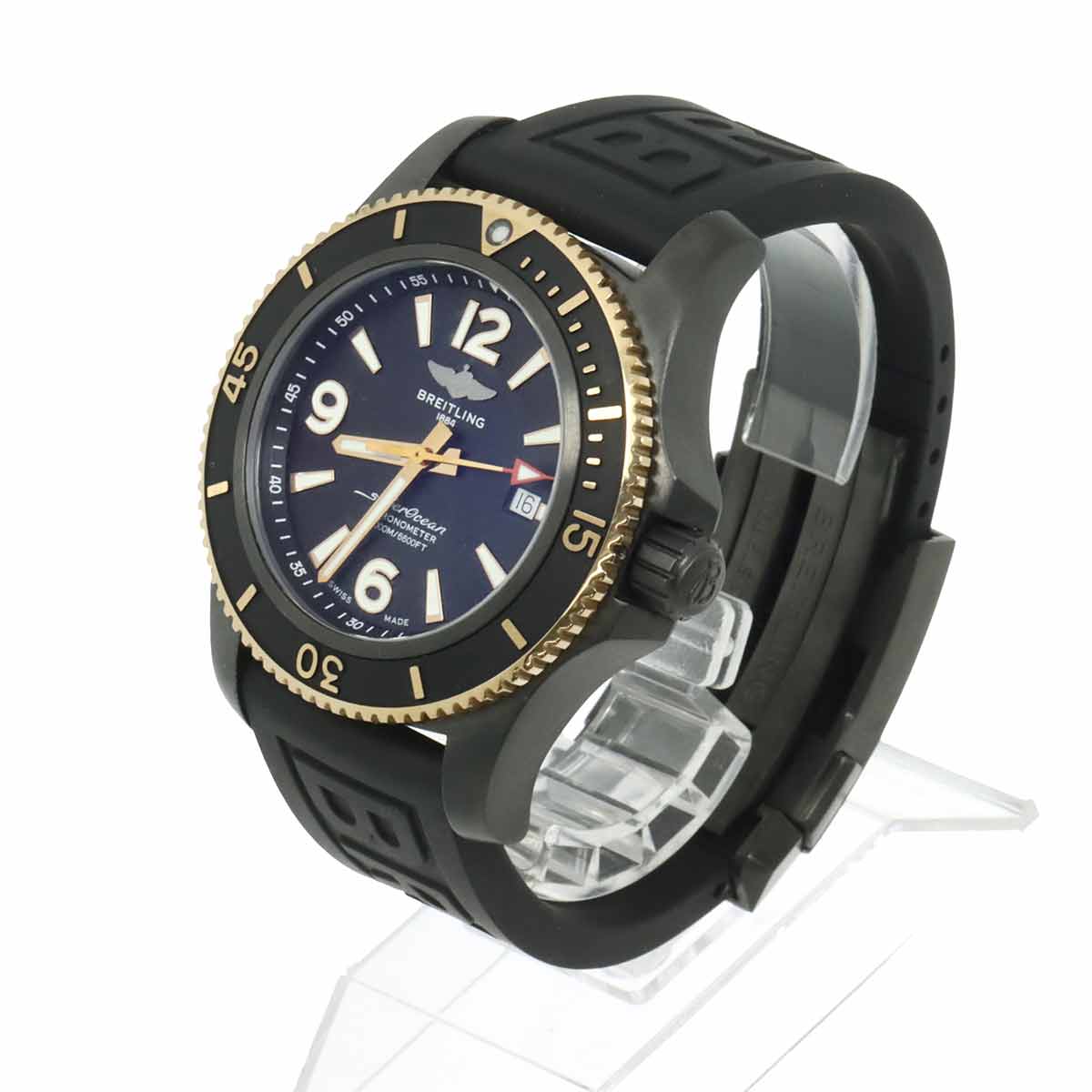 Superocean U17368 PG Date Automatic Black Dial Mens