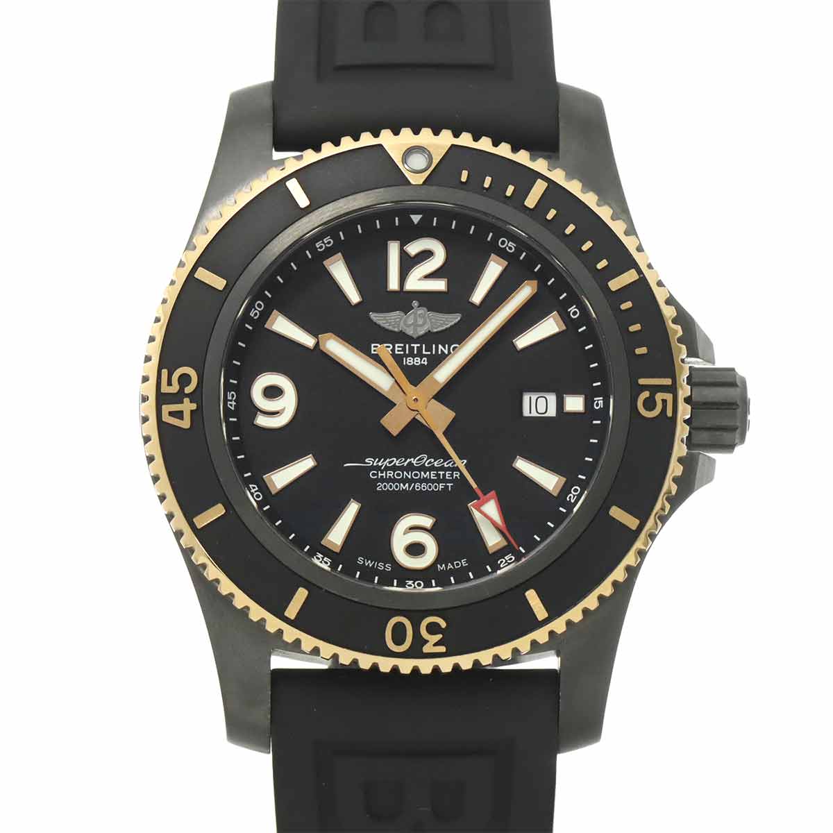 Superocean U17368 PG Date Automatic Black Dial Mens