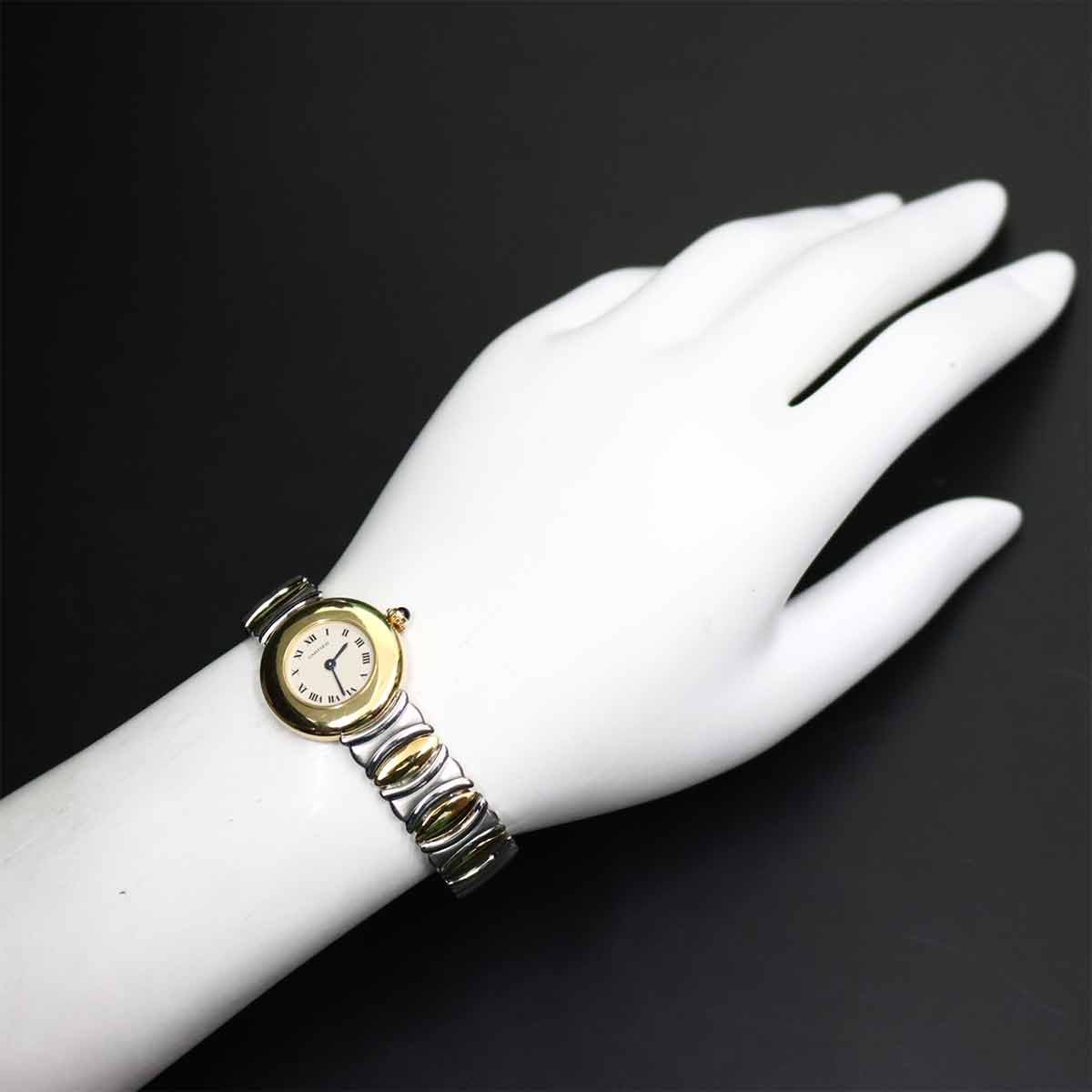 Colisee W40001F2 Quartz 750 YG Cream Ladies Watch