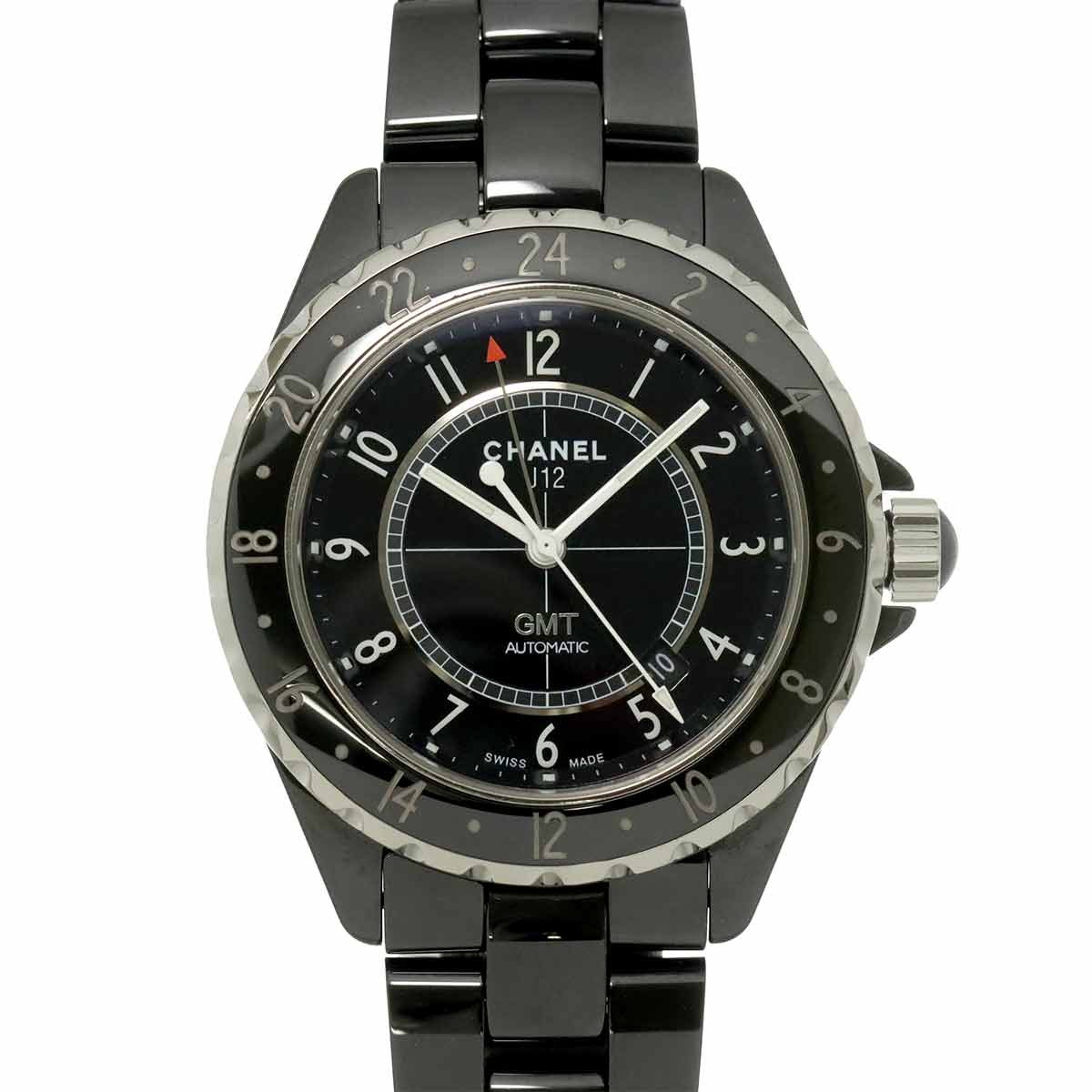 J12 GMT 41mm H2012 Mens Watch Date Black Ceramic Automatic