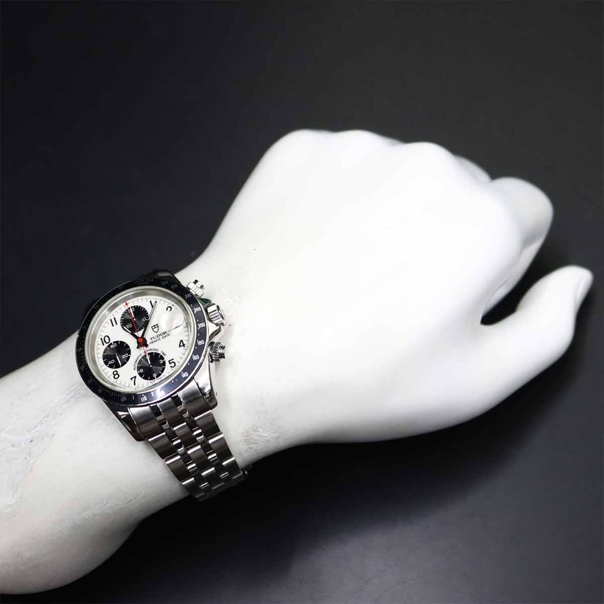 Chrono Time Tiger 79260P Chronograph Date Automatic White Dial