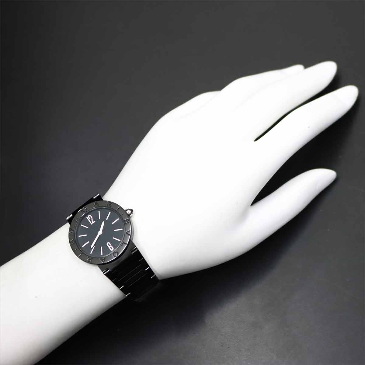 BVLGARIBVLGARI BB33S Quartz Black Dial Boys Watch