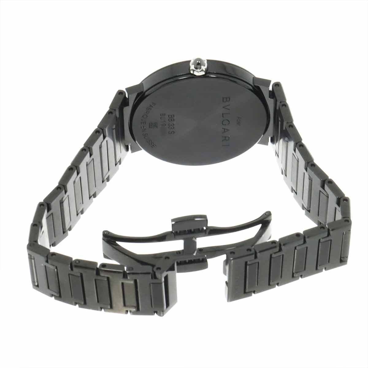 BVLGARIBVLGARI BB33S Quartz Black Dial Boys Watch