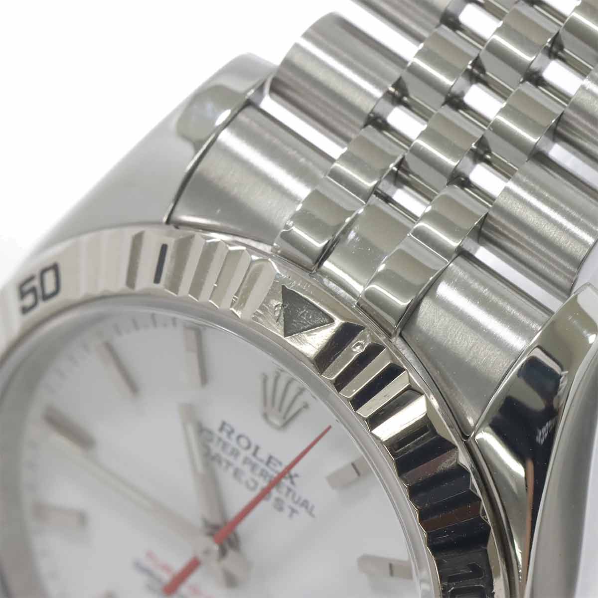 Datejust Turnograph 116264 Serial F 750 K18WG White Dial Mens