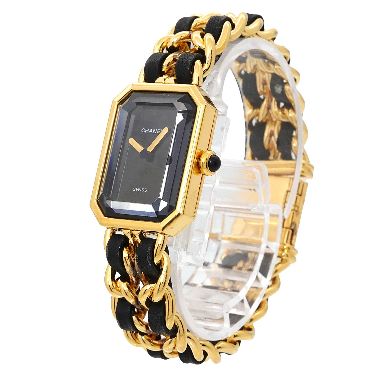 Premiere Size M H0001 Vintage Quartz Black Dial Ladies Watch