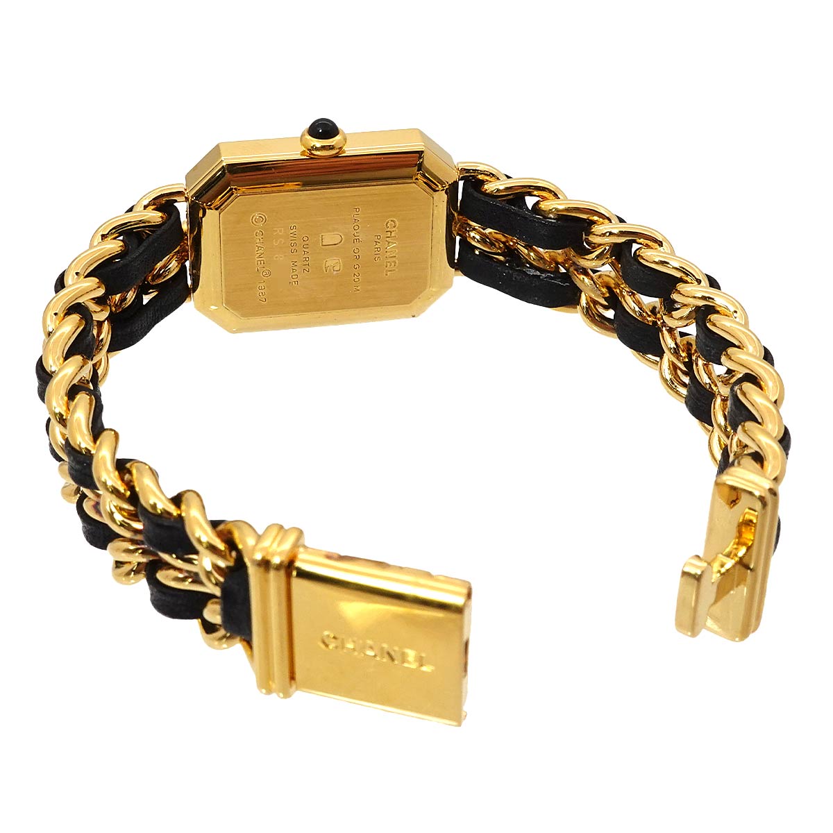 Premiere Size M H0001 Vintage Quartz Black Dial Ladies Watch