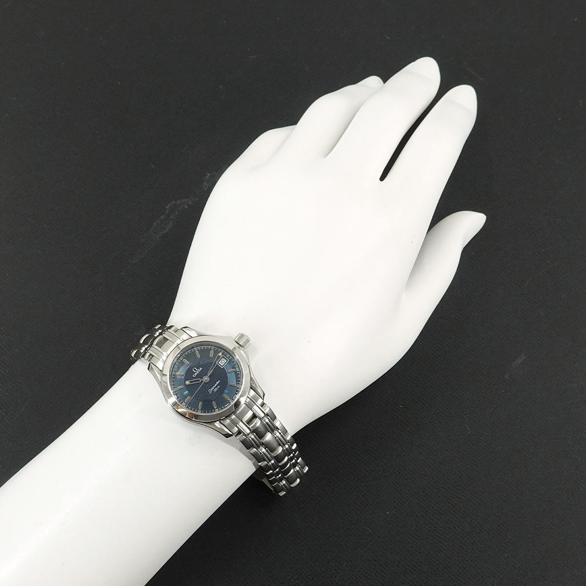 Seamaster 120 2581.81 Date Quartz Blue Dial Ladies Wrist Watch