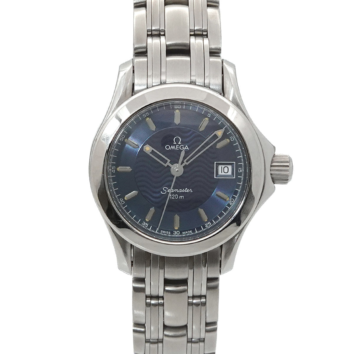 Seamaster 120 2581.81 Date Quartz Blue Dial Ladies Wrist Watch