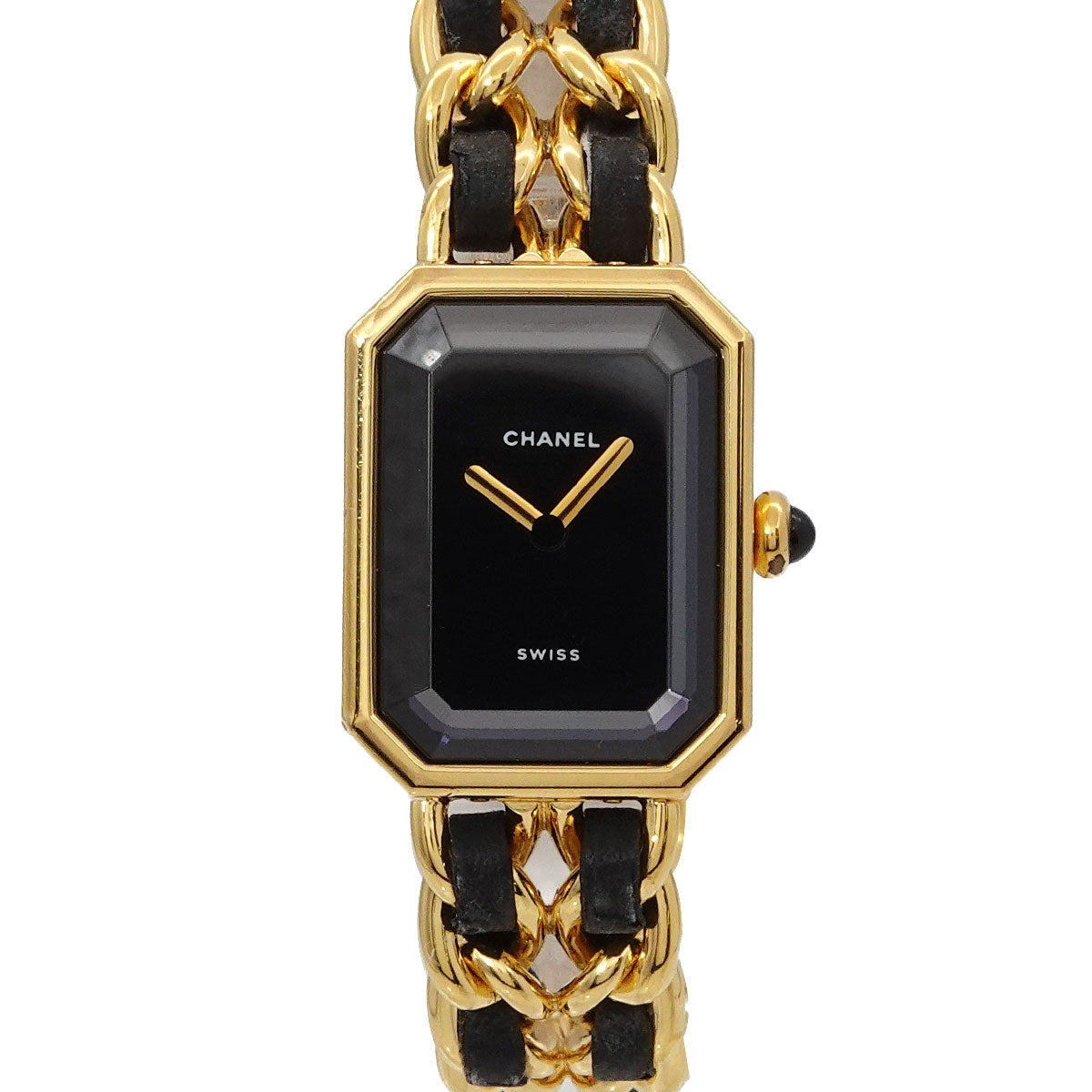 Premiere Size M H0001 Vintage Quartz Black Dial Ladies Watch
