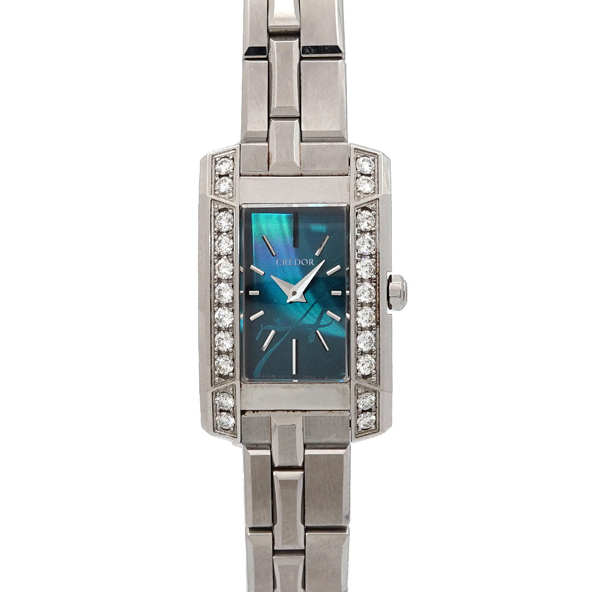 CREDOR Node GSWE935 5A70 0AY0 Diamond Bezel Green Dial Ladies