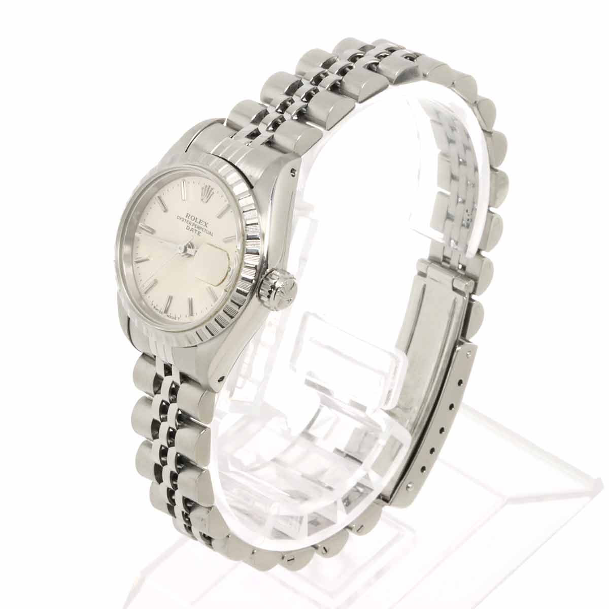 Oyster Perpetual Date 69240 Serial L Silver Dial Ladies Watch