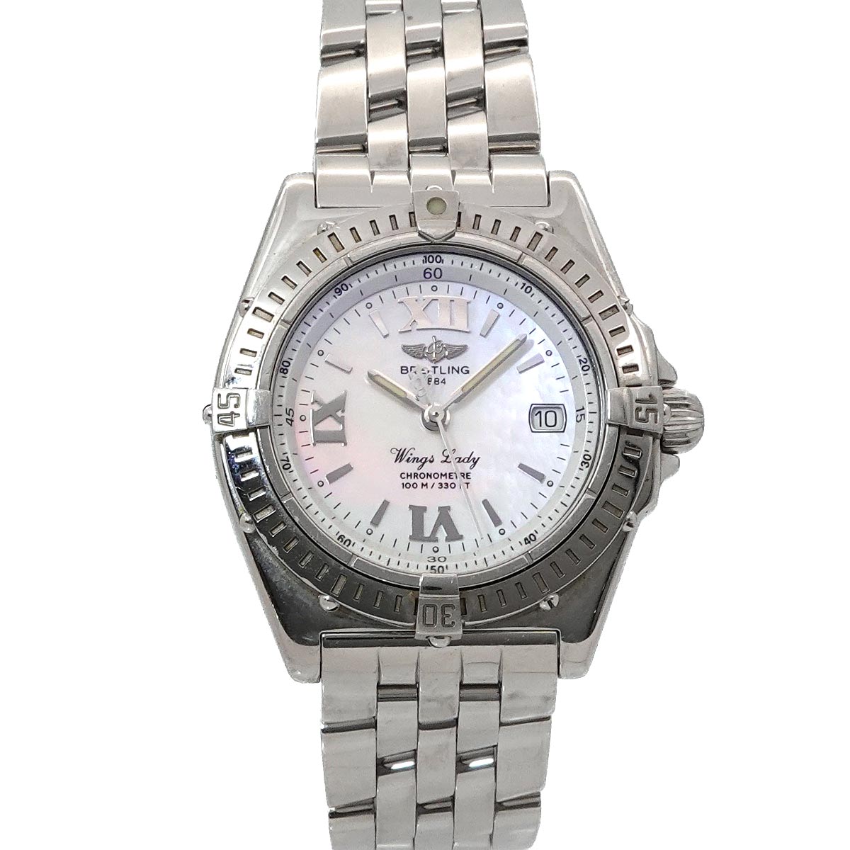 Wings Lady A67350 Quartz White Shell Dial Ladies