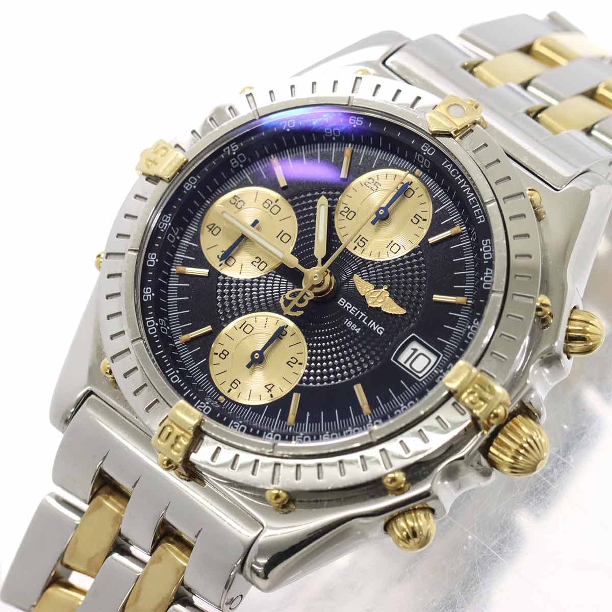 Chronomat Bicolour B13050.1 Chronograph Black Dial