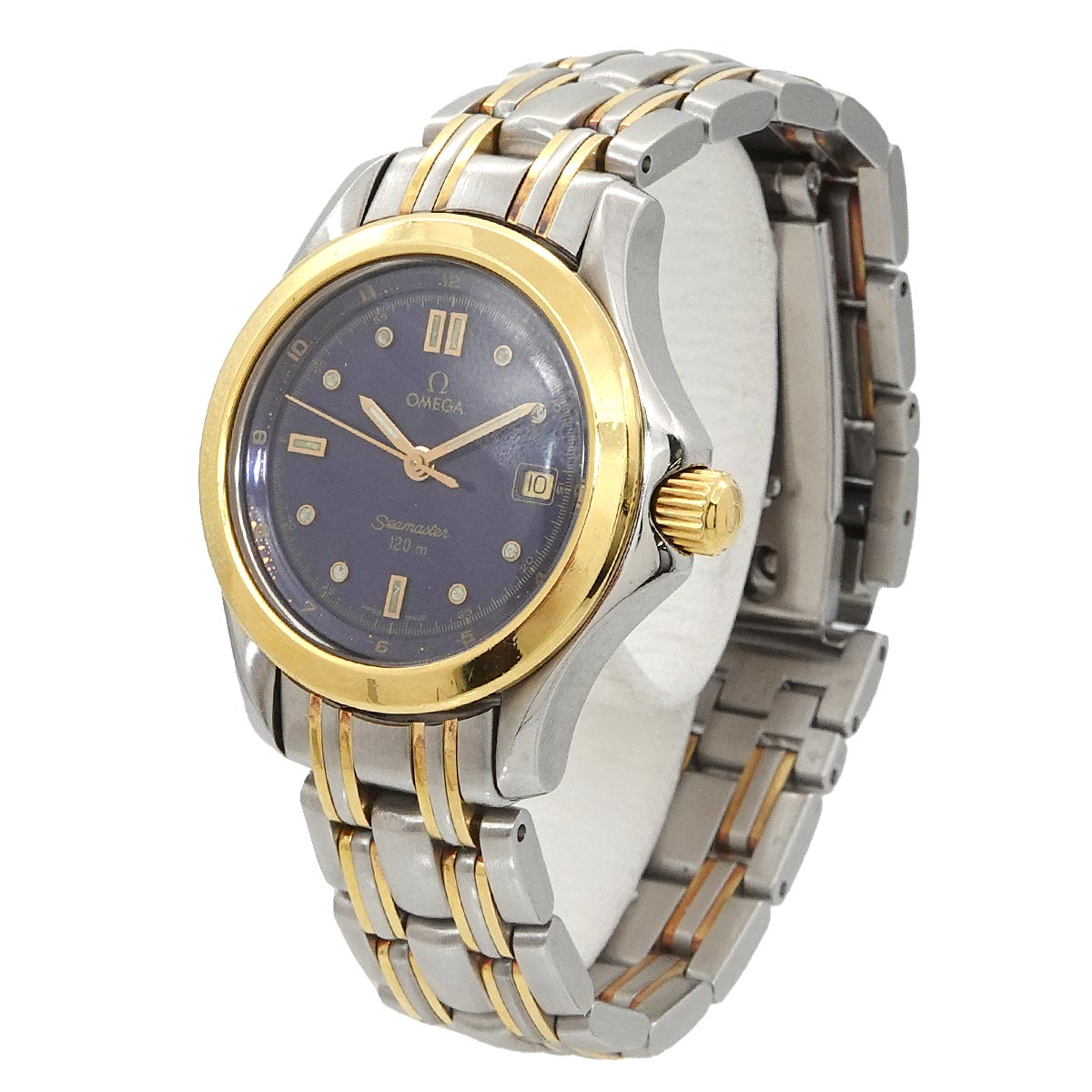 Seamaster 120 2371 80 Date Quartz Gold Dial Ladies Watch
