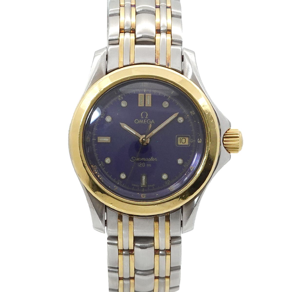 Seamaster 120 2371 80 Date Quartz Gold Dial Ladies Watch
