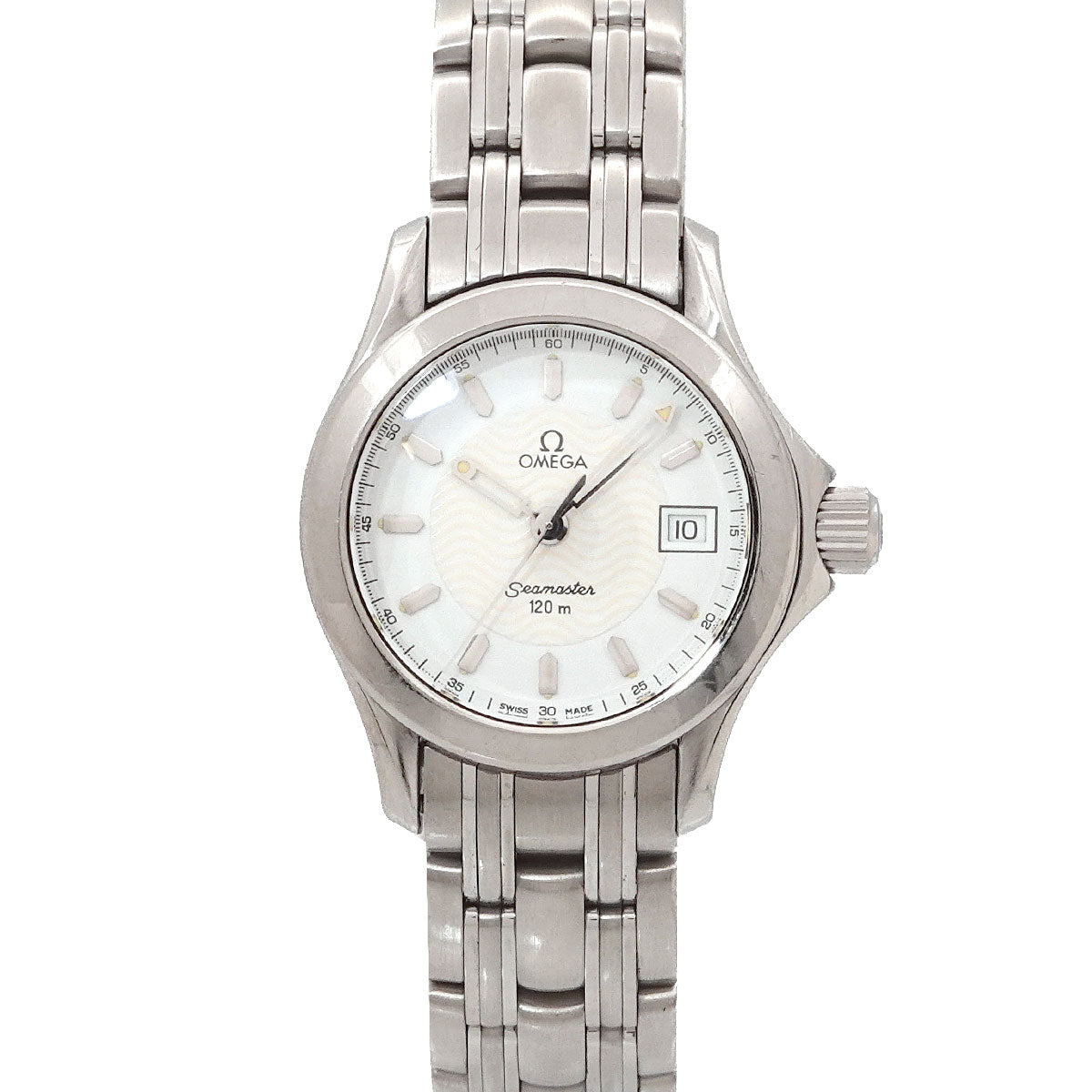 Seamaster 120 2581 21 Date Quartz White Dial Ladies Watch