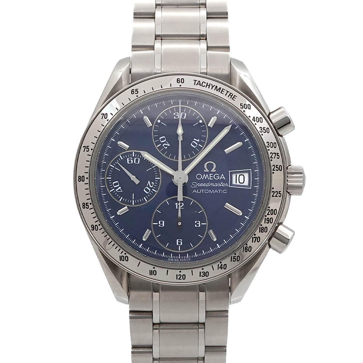 Speedmaster Date 3513.80 Chronograph Automatic Blue Dial Mens