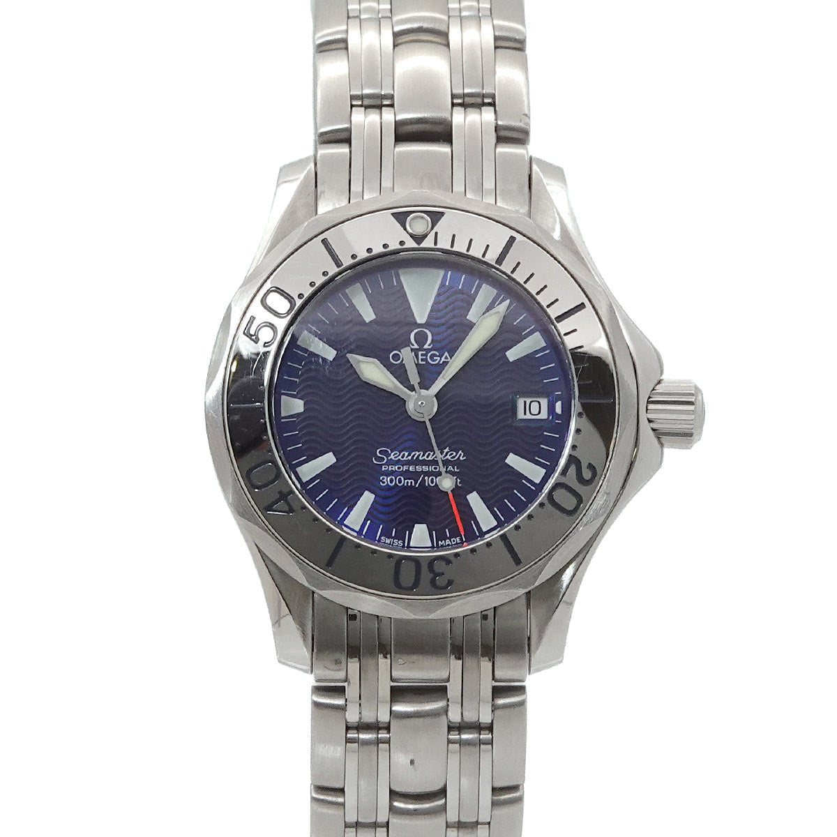 Seamaster 300 Professional 2285.80 Date Quartz Navy Dial Ladies