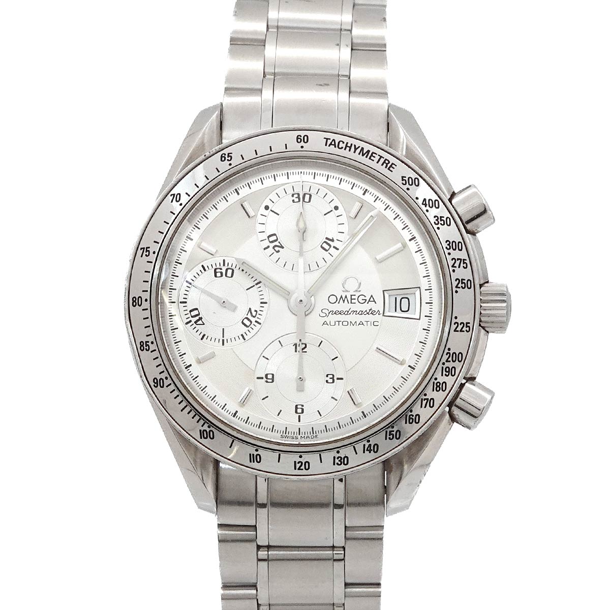 Speedmaster Date 3513 30 Chronograph Automatic Silver Dial Mens