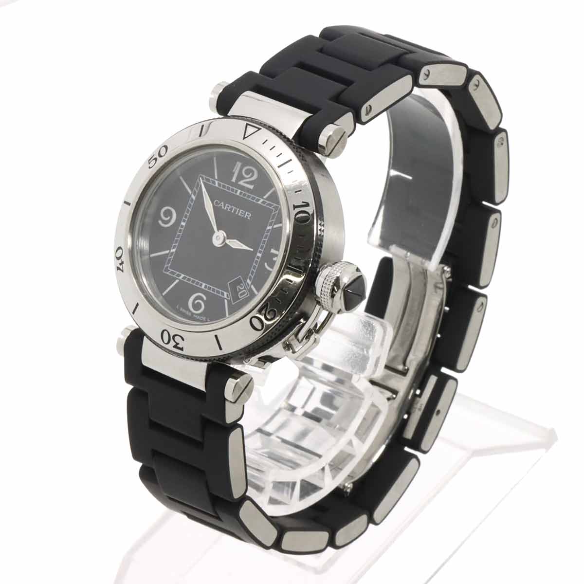 Pasha Seatimer W3140003 Quartz Date Black Dial Ladies Watch