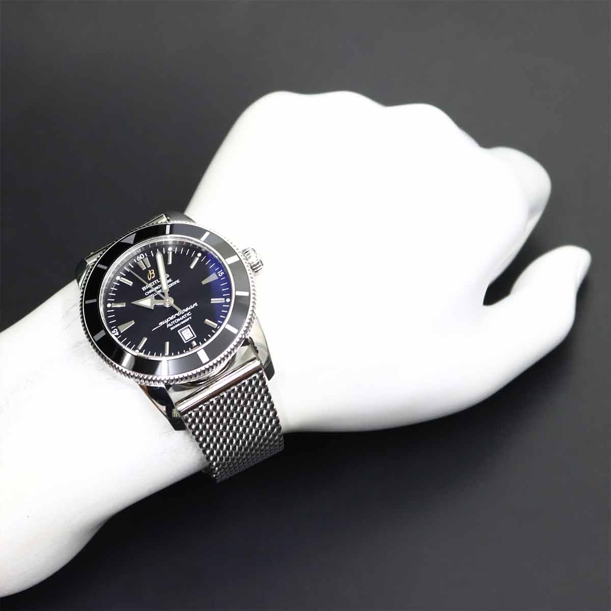 SuperOcean Heritage 46 A17320 Date Black Dial Mens