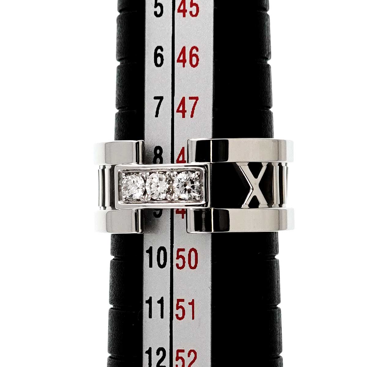 Atlas Diamond Ring 18K White Gold 750 size4.5-4.75(US)