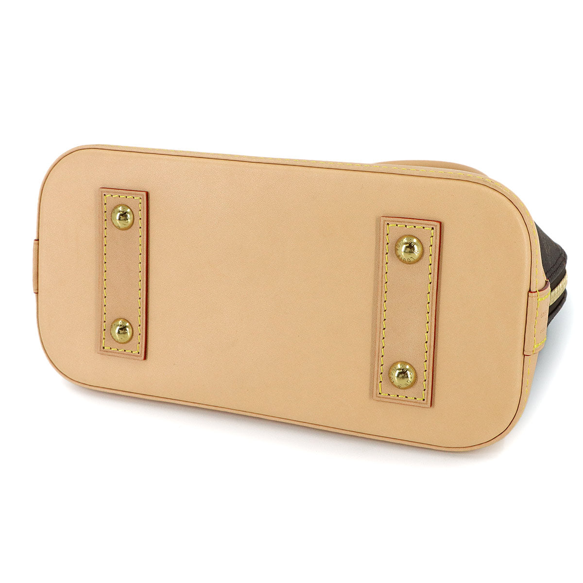 Monogram Alma BB Hand Shoulder Bag Leather Brown M53152