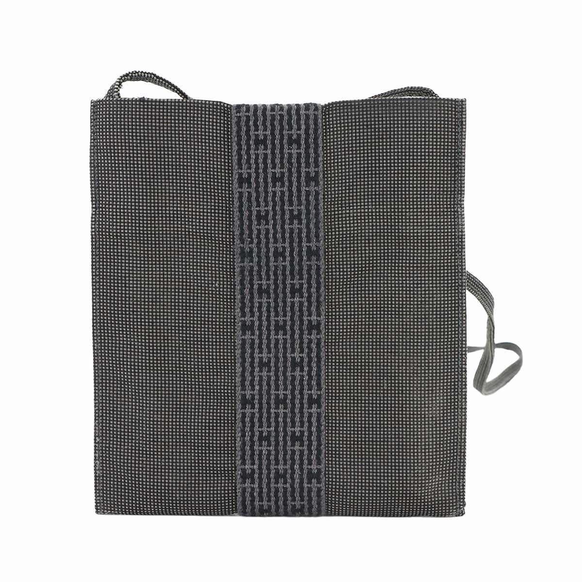 Herline Pochette Shoulder Bag Canvas Gray Purse