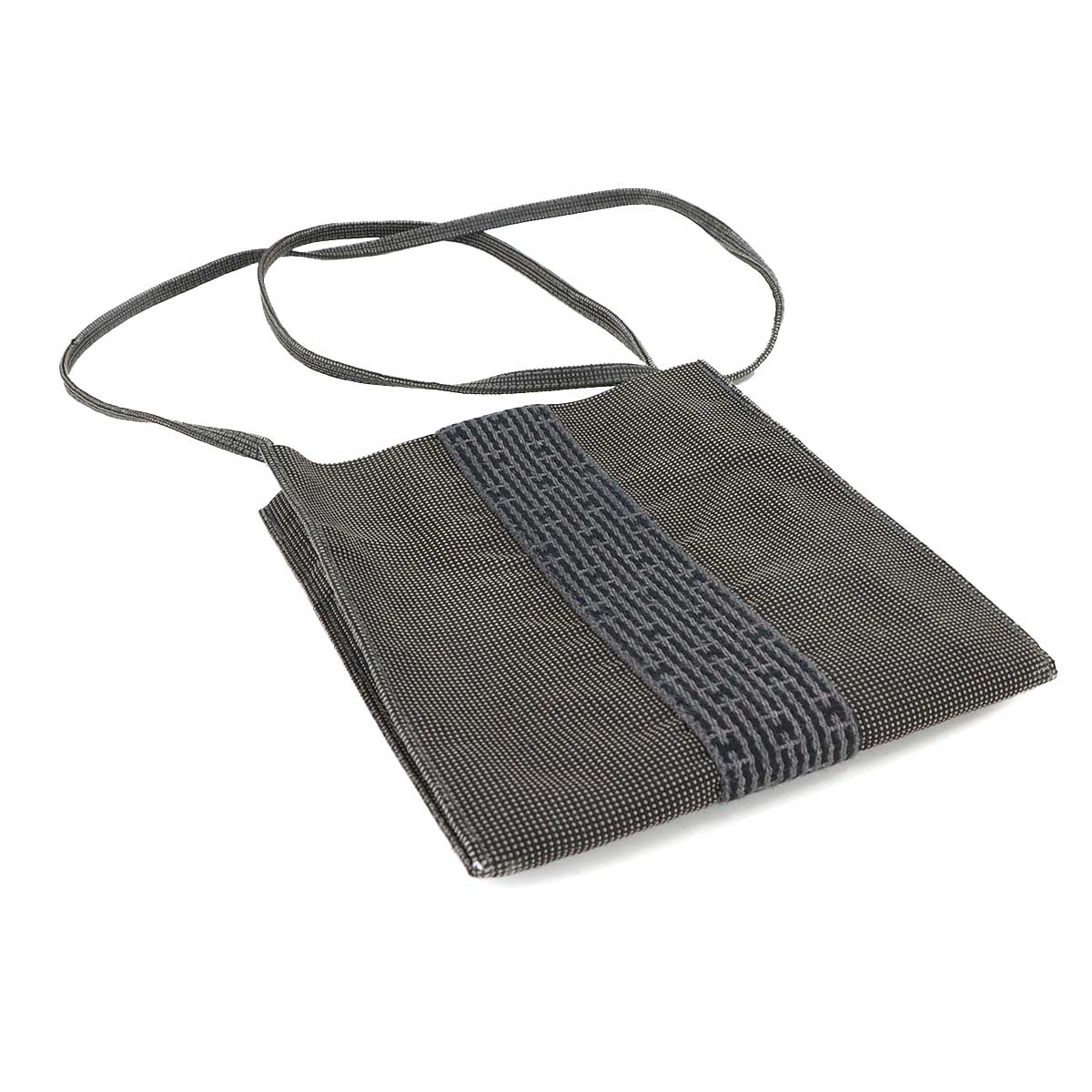Herline Pochette Shoulder Bag Canvas Gray Purse
