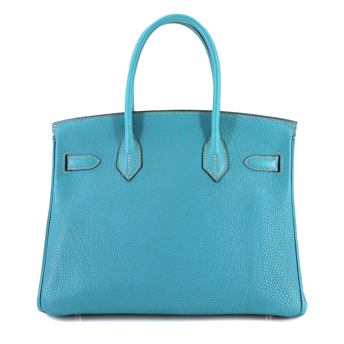 Birkin 30 Hand Bag Togo Blue Jean Purse