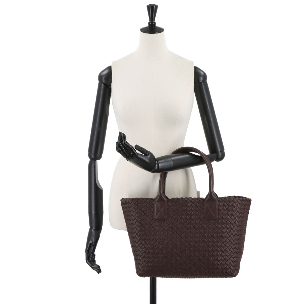 Intrecciato Cabat PM Tote Bag Leather Brown 141498