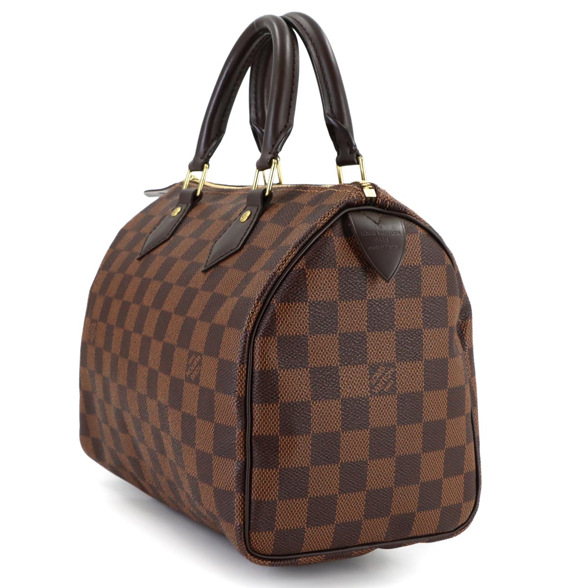 Damier Speedy 25 Hand Bag Ebene N41365 Brown Purse