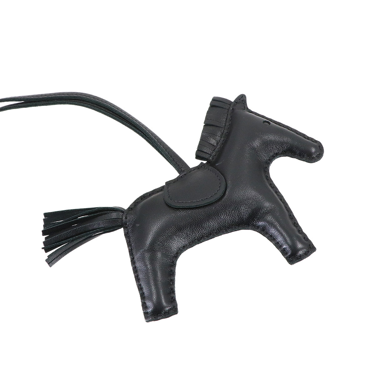 Rodeo MM Bag Charm Agneau Milo So Black Horse Accessory