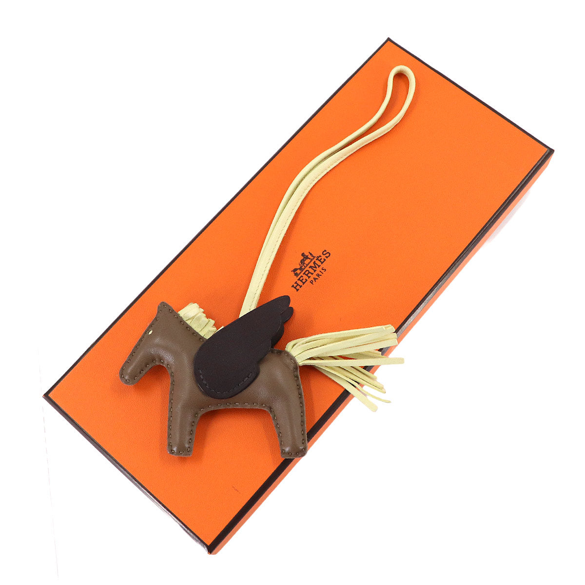 Rodeo Pegasus PM Bag Charm Agneau Milo Swift Leather Etoupe