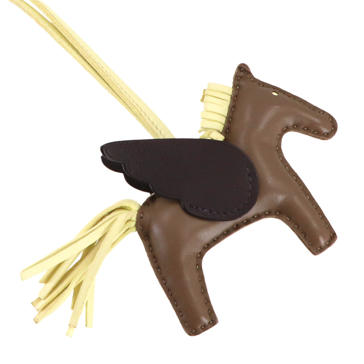 Rodeo Pegasus PM Bag Charm Agneau Milo Swift Leather Etoupe