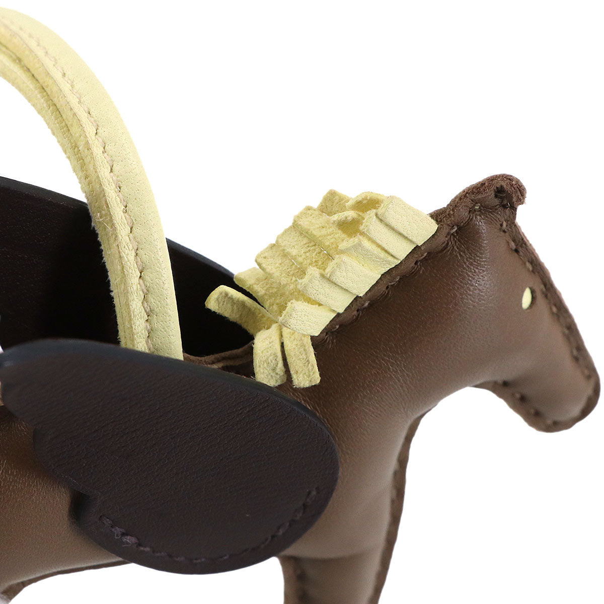 Rodeo Pegasus PM Bag Charm Agneau Milo Swift Leather Etoupe