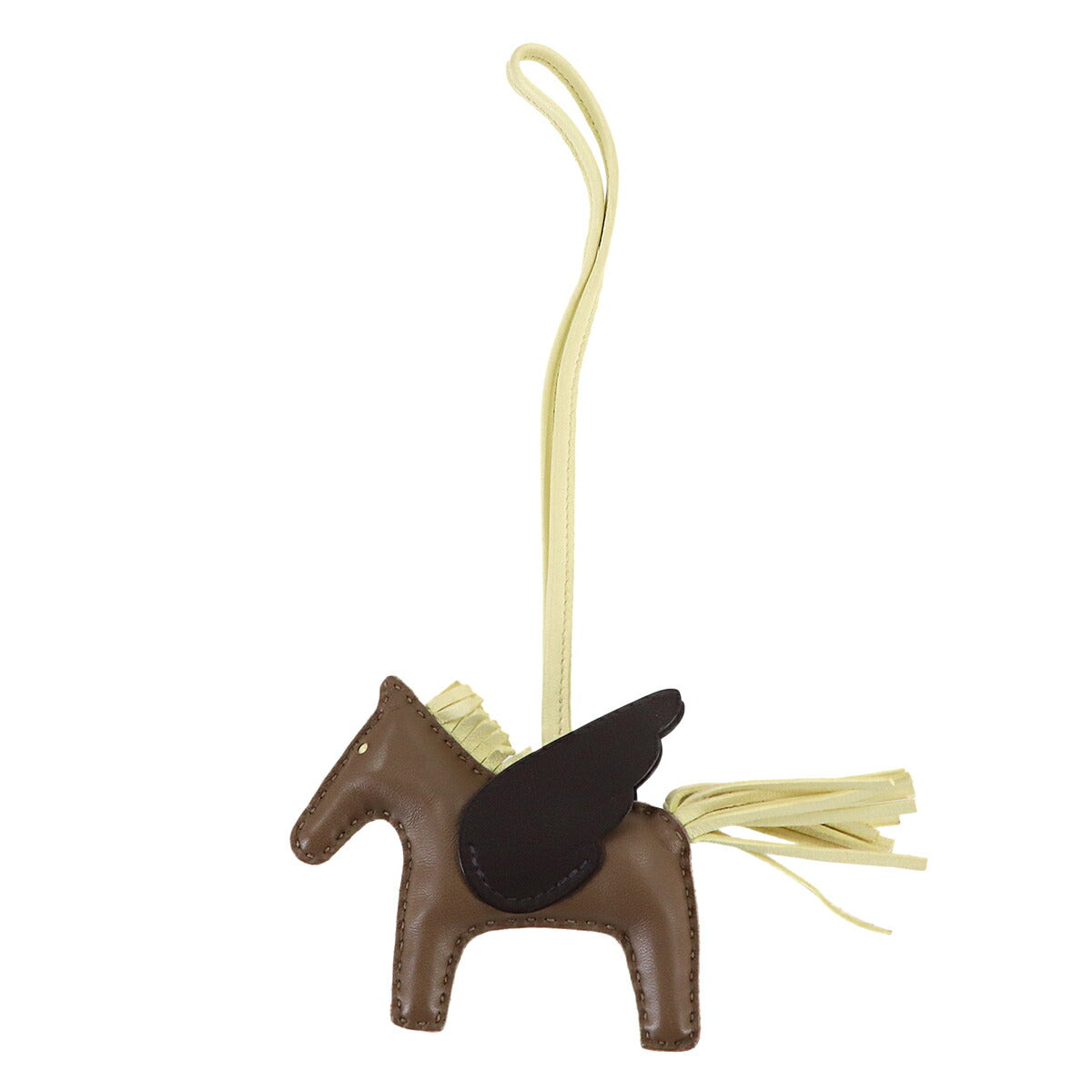 Rodeo Pegasus PM Bag Charm Agneau Milo Swift Leather Etoupe