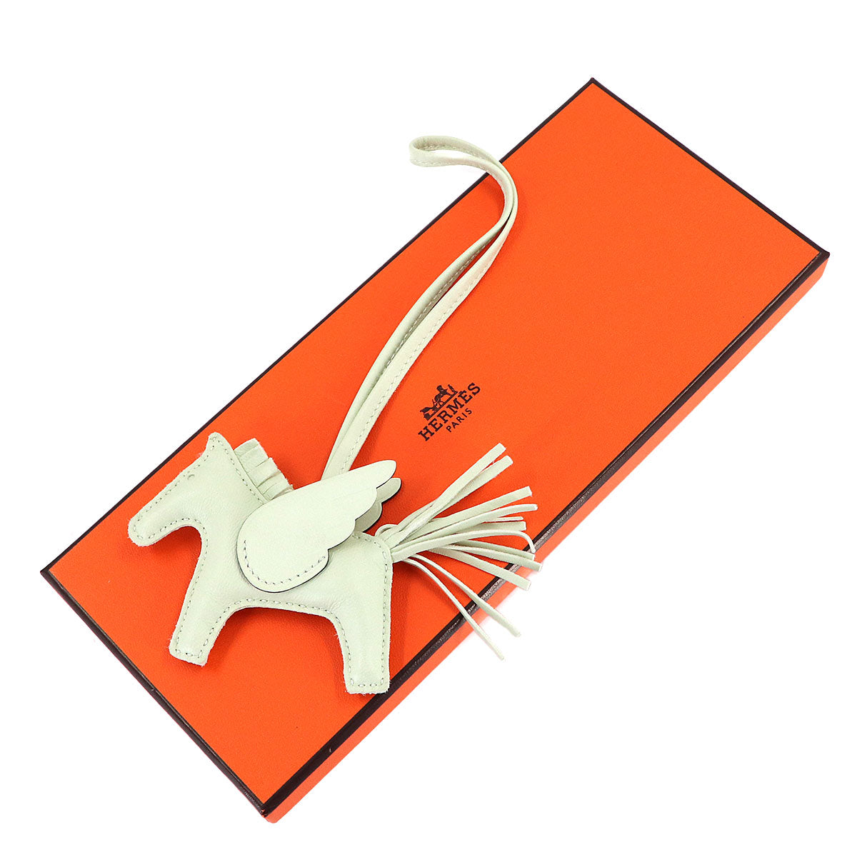 Rodeo Pegasus PM Bag Charm Agneau Milo Swift Vert Fizz