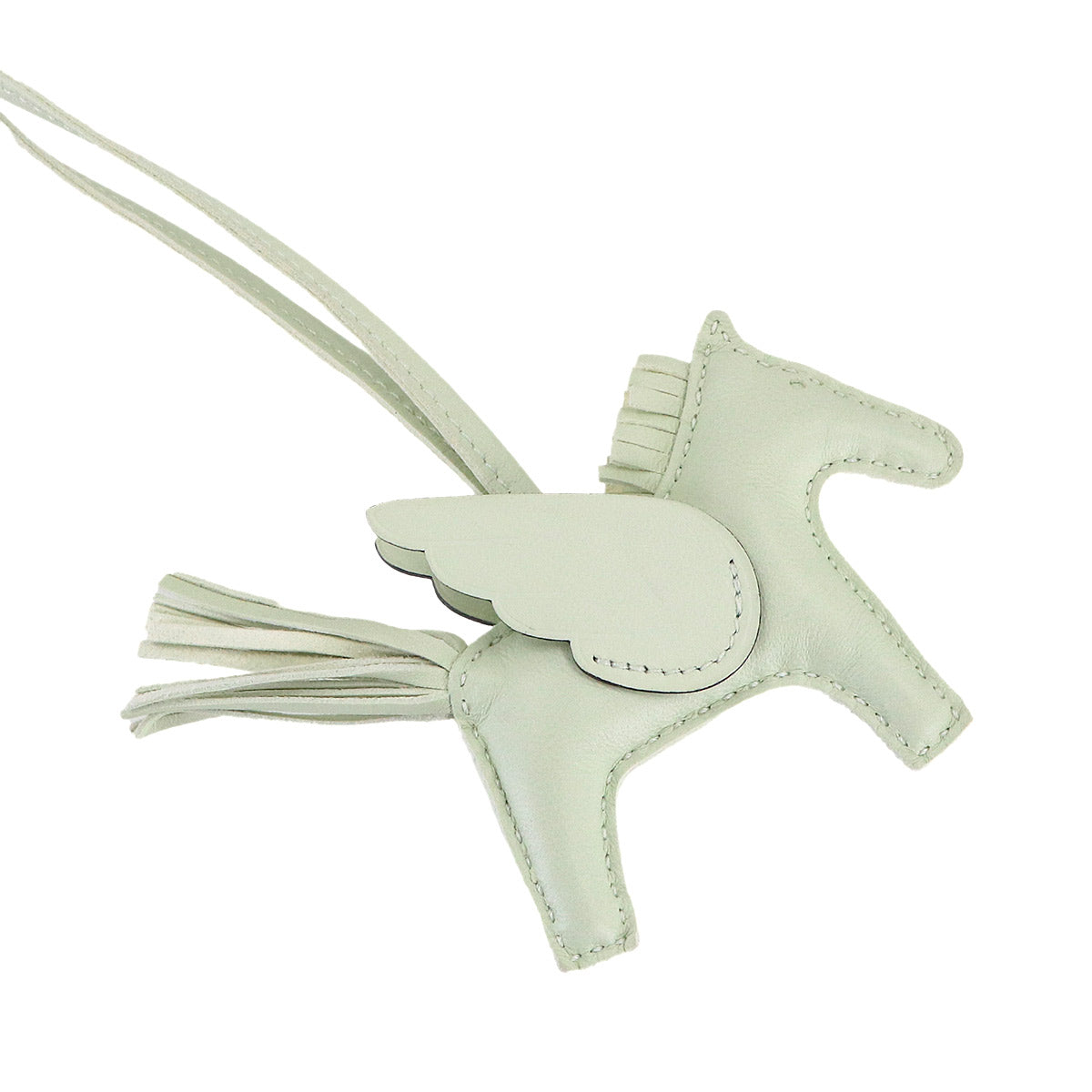 Rodeo Pegasus PM Bag Charm Agneau Milo Swift Vert Fizz