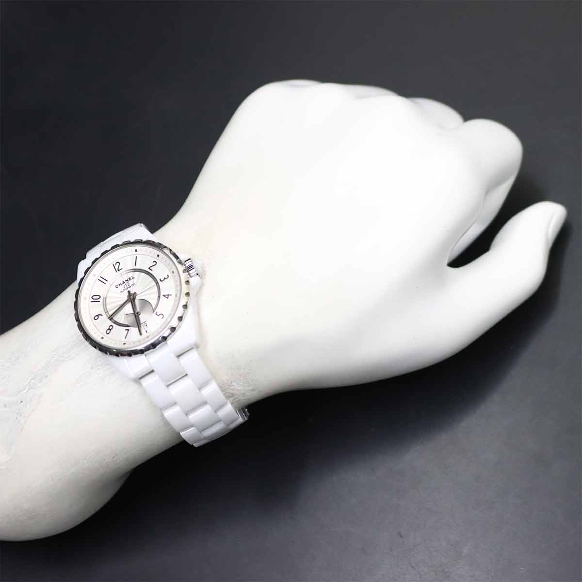 J12 365 3837 Date Automatic Silver Dial Mens Watch