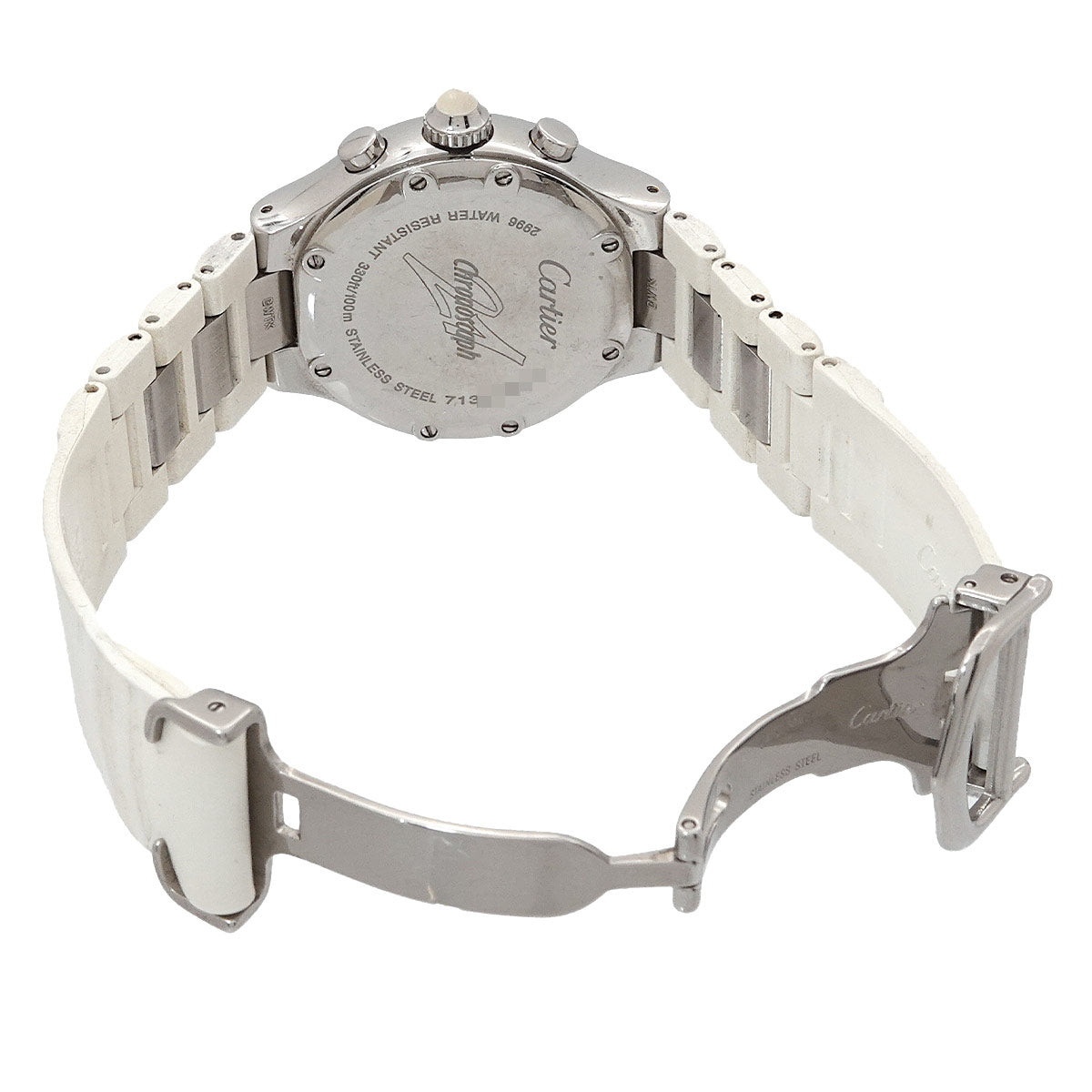 Must 21 Chronoscaph W10197U2 Quartz White Dial Ladies Watch