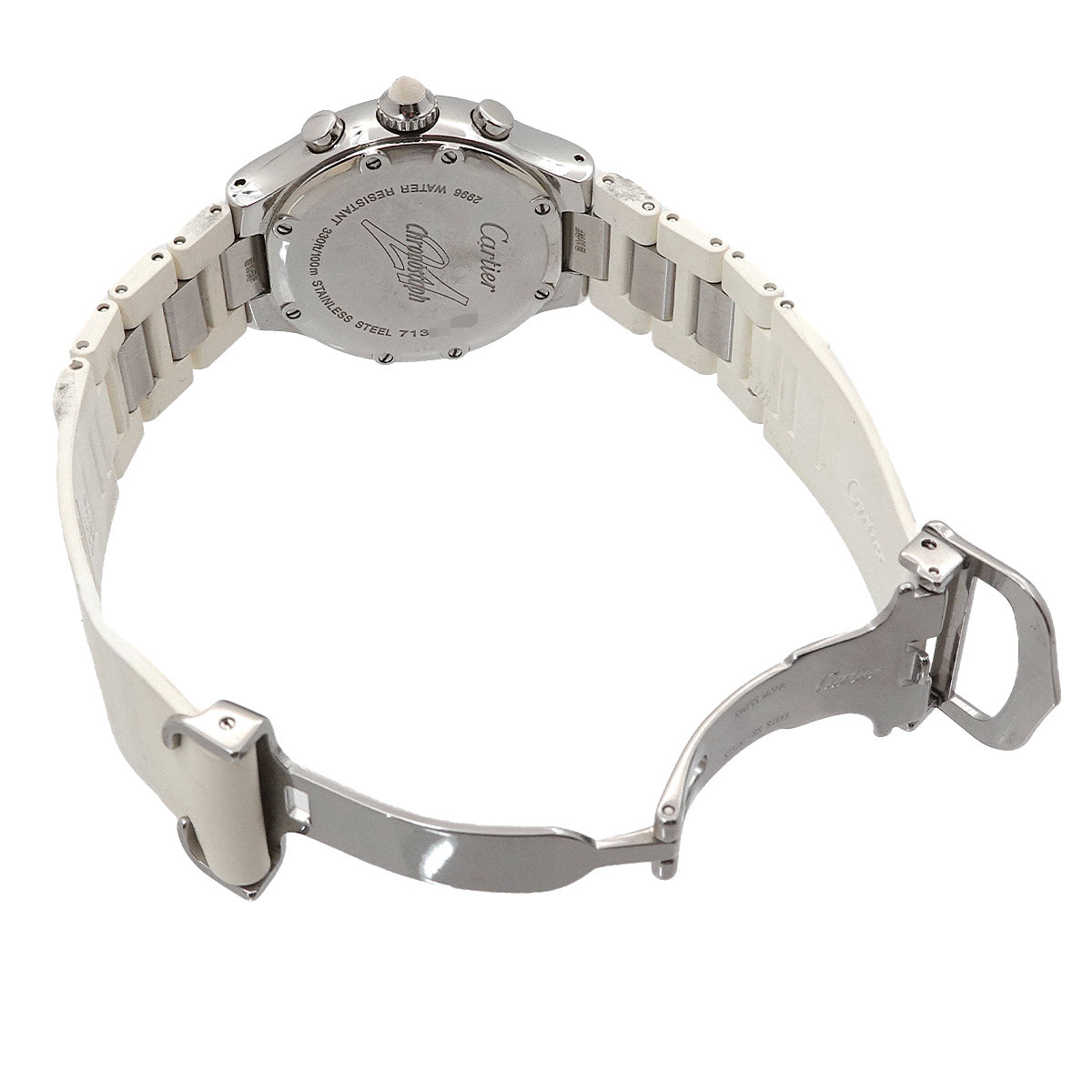 Must 21 Chronoscaph W10197U2 Quartz White Dial Ladies Watch