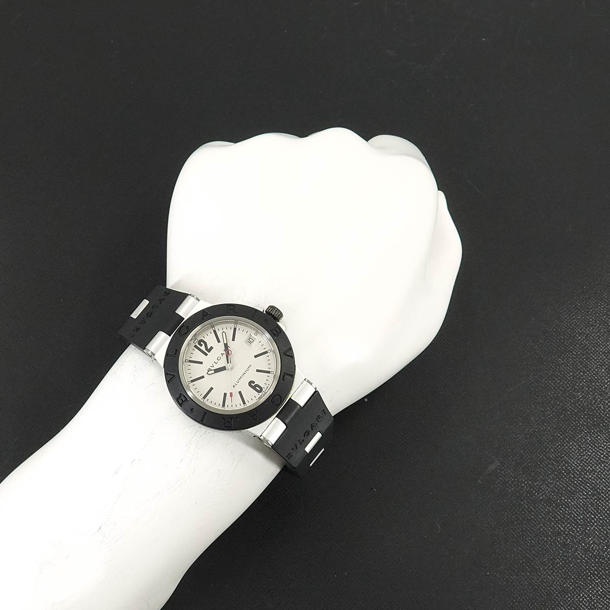 Aluminium AL38TA Automatic Date Silver Dial Mens Watch