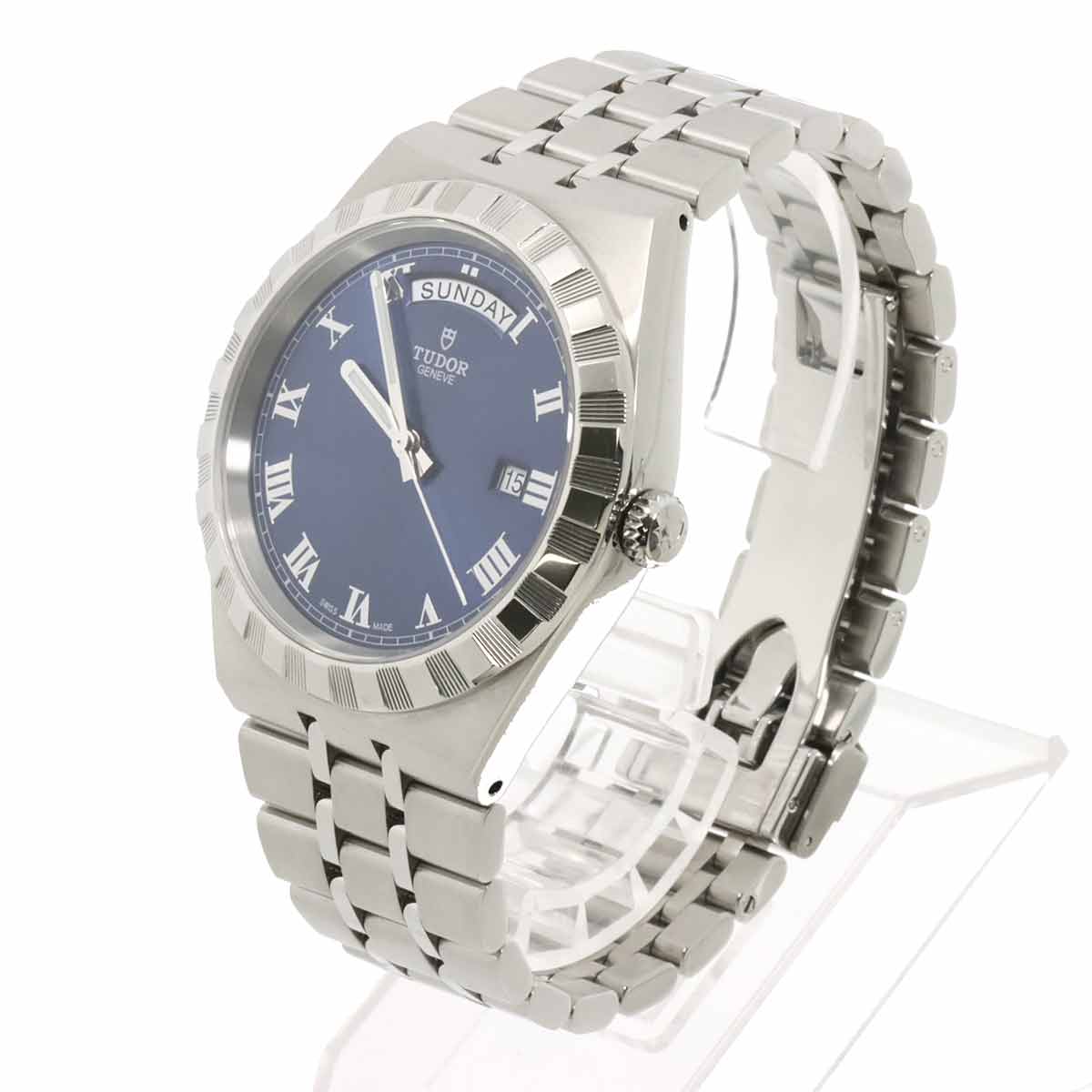 Royal 28600 Automatic Date Blue Dial Mens Watch