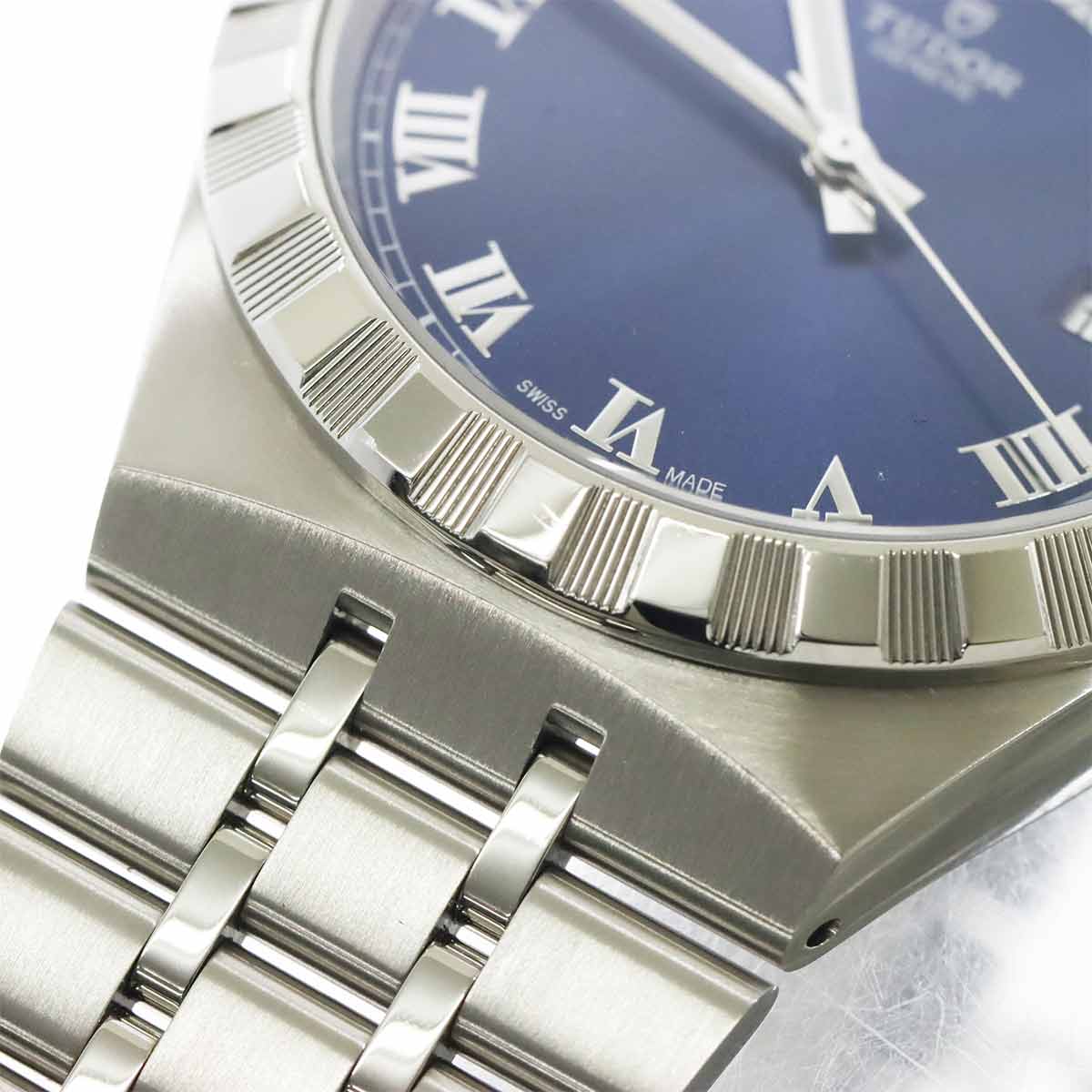 Royal 28600 Automatic Date Blue Dial Mens Watch