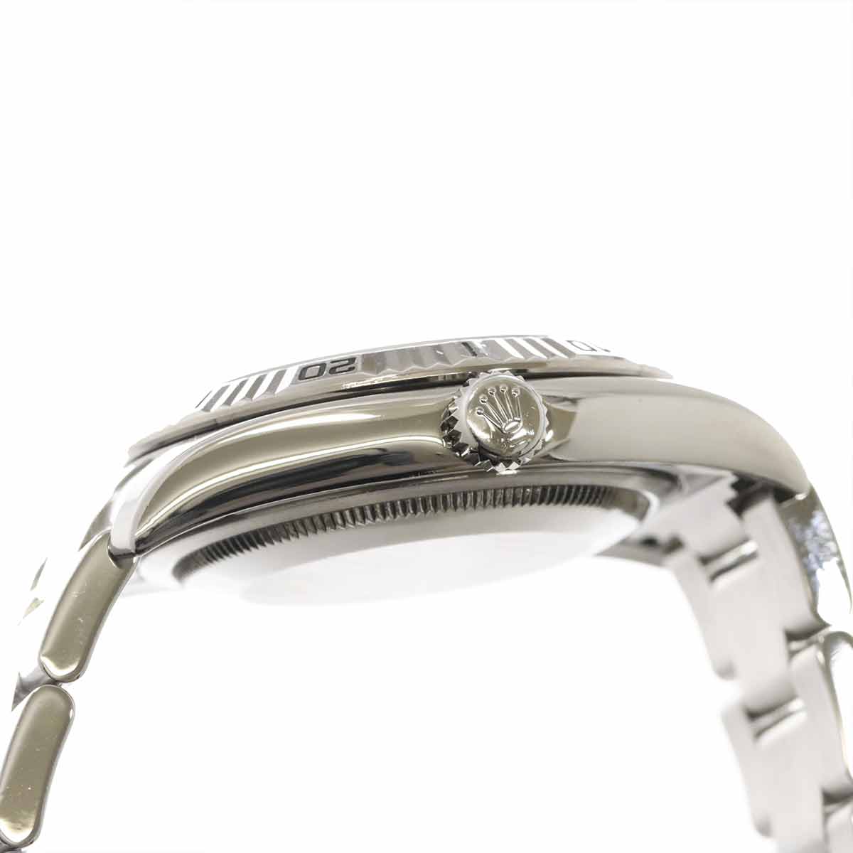 Datejust Turnograph 116264 Serial D 750 WG Black Dial Mens