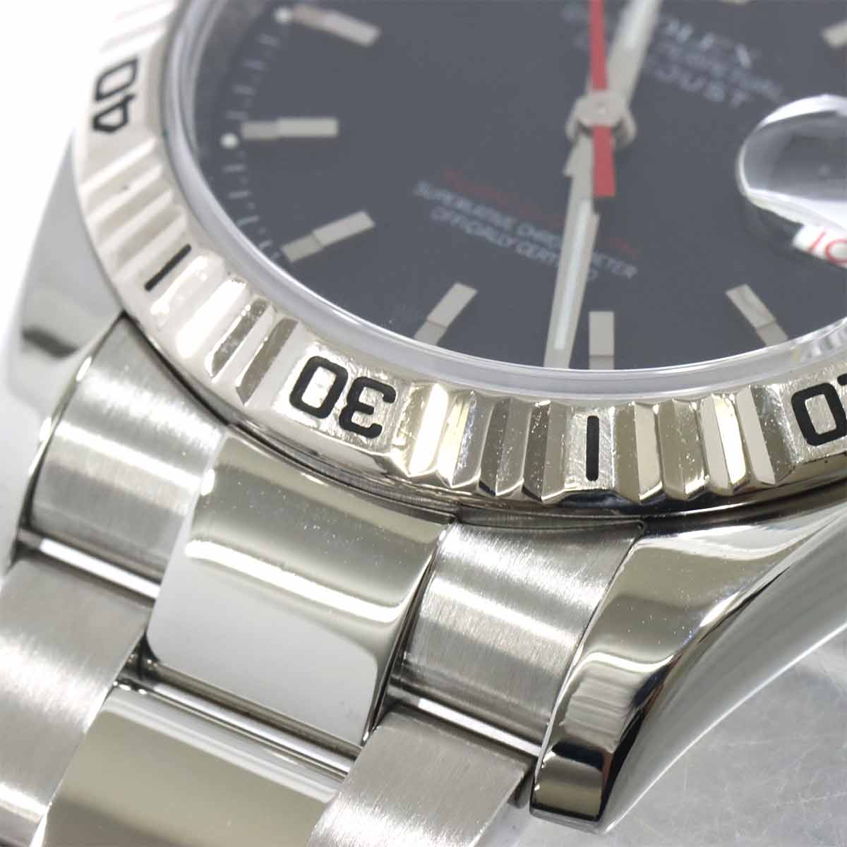 Datejust Turnograph 116264 Serial D 750 WG Black Dial Mens