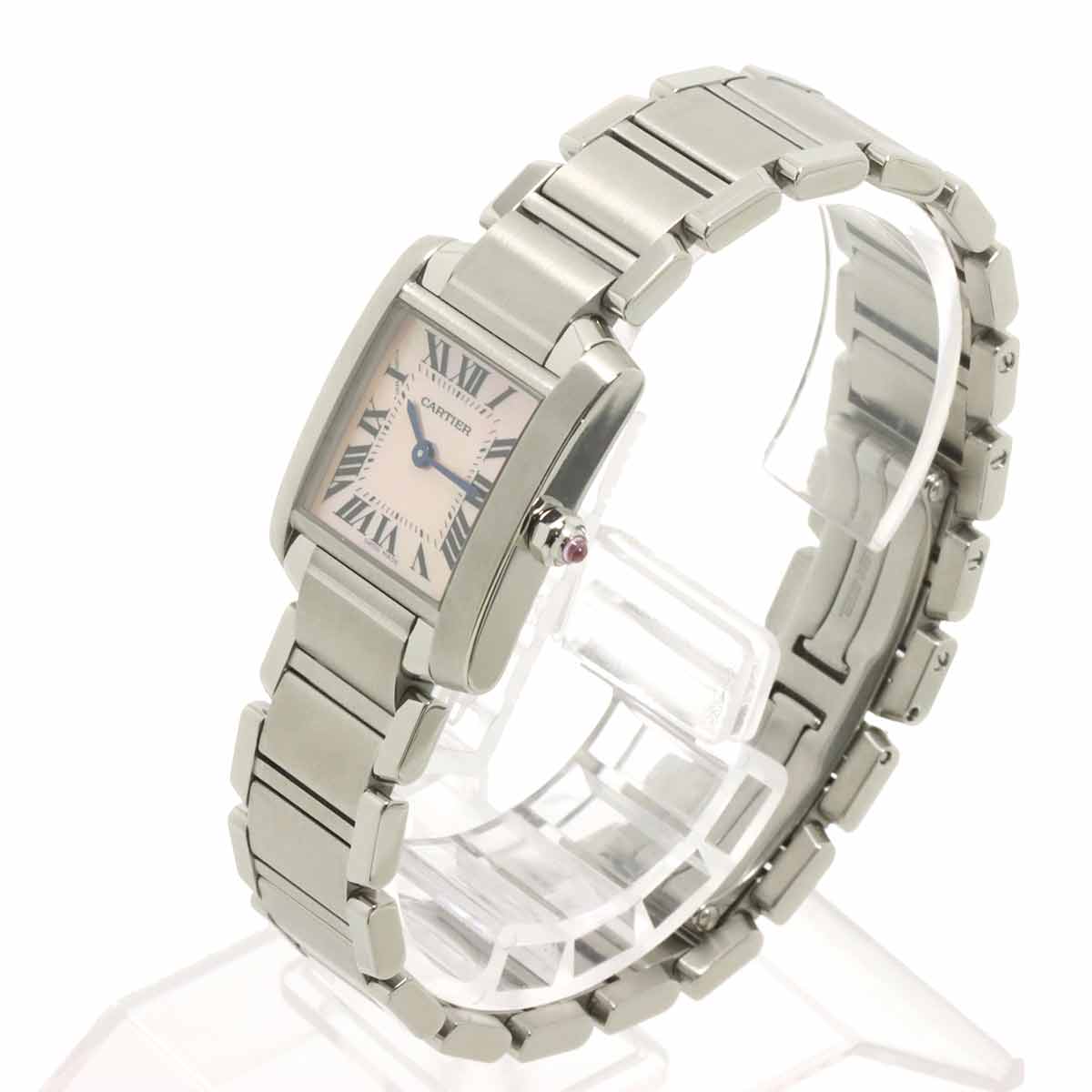 Tank Francaise SM W51028Q3 Quartz Pink Shell Dial Ladies