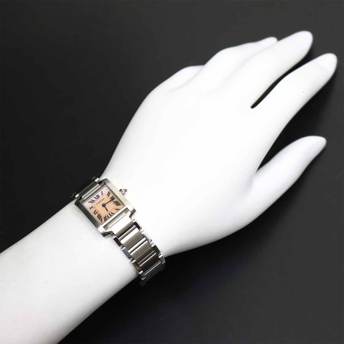 Tank Francaise SM W51028Q3 Quartz Pink Shell Dial Ladies